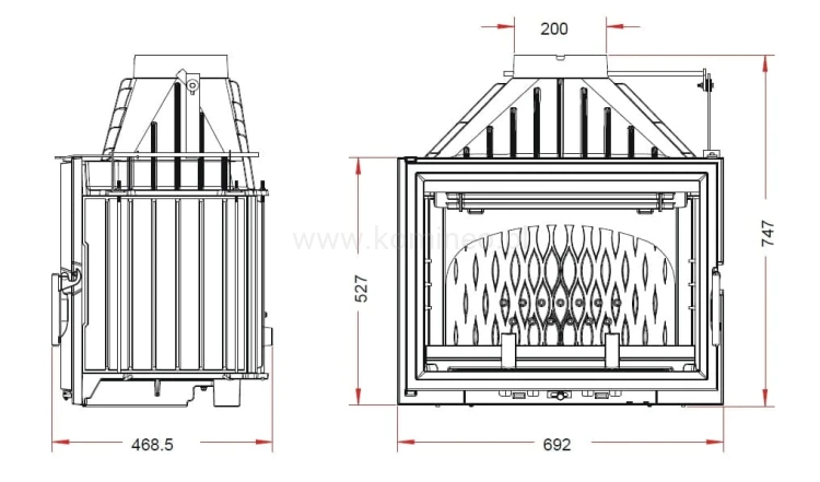 Wkład INVICTA 9270-85 z dolotem powietrza schemat