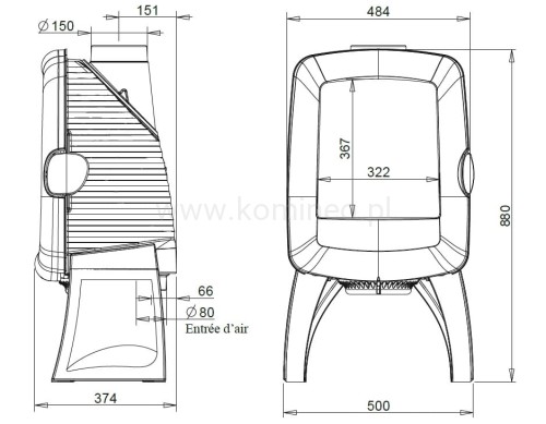 INVICTA ELO M 6102-48 emalia biała schemat