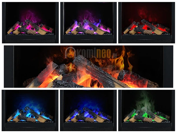 Możliwość zmiany koloru płomienia - DIMPLEX ALBANY Multi Colour