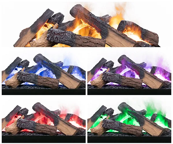 Wielobarwny płomień w kasecie DIMPLEX JUNEAU Multi Colour