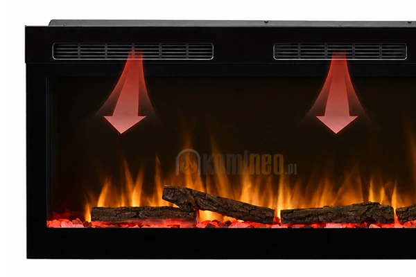 Funkcja grzania w kominku Dimplex SENSE