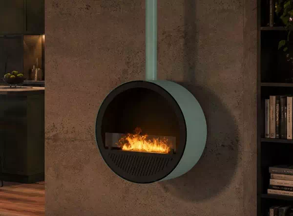 Biokominek INFIRE INCYRCLE SLIM LINE ZIELONO-CZARNY