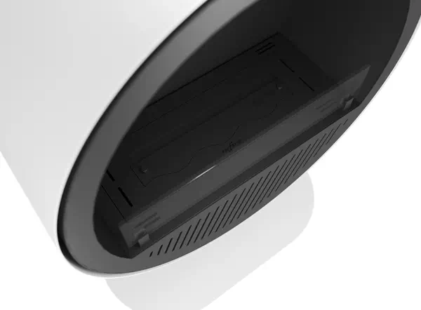 Biokominek INFIRE INCYRCLE STAND SLIM LINE BIAŁO-CZARNY - szyba 8 mm