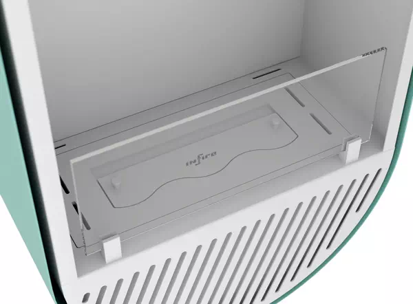 Szyba INFIRE INCYRCLE VERT SLIM LINE ZIELONO-BIAŁY