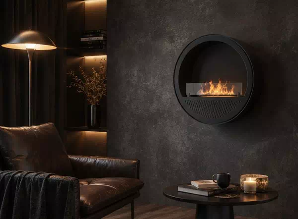 Biokominek INFIRE INCYRCLE WALL SLIM LINE CZARNY