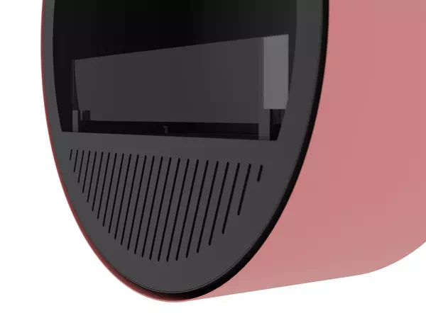 Szyba INCYRCLE WALL SLIM LINE RÓŻOWO-CZARNY